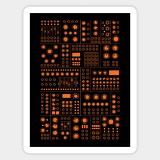 Modular Synthesizer Orange Magnet